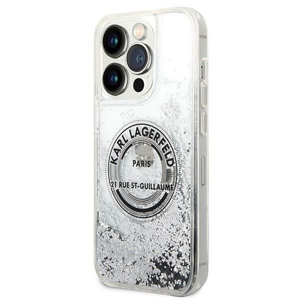 Etui Karl Lagerfeld do iPhone 14 Pro, Srebrny zdjęcie 2