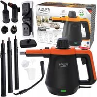 Myjka Parowa Parownica Czyścik Mop Parowy Ad7038 Black +Zestaw Końcówek Xxl