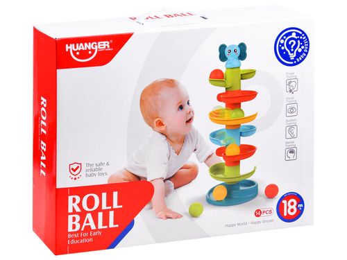 DLA DZIECI TOR ZJEŻDŻALNIA PIRAMIDKA SŁONIK Z KULKAMI na Arena.pl