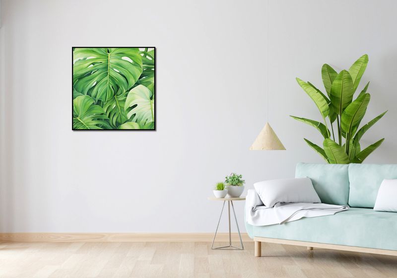 Plakat 70x70cm Tajemnice Liści zdjęcie 4