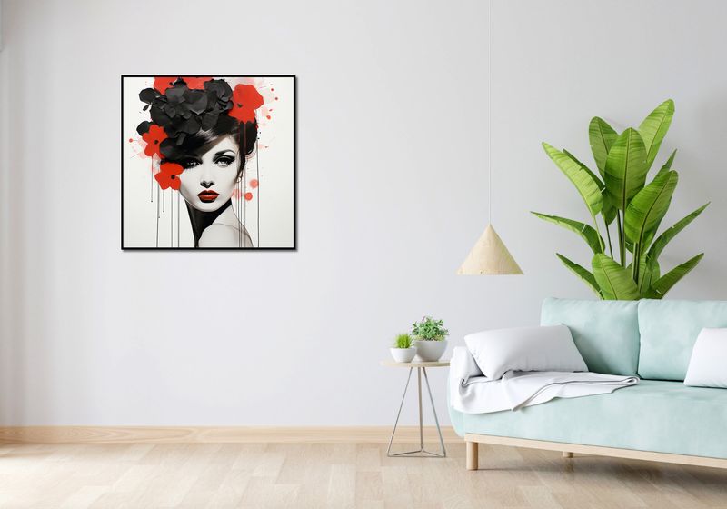 Plakat 80x80cm Kwiatowa Pasja zdjęcie 4