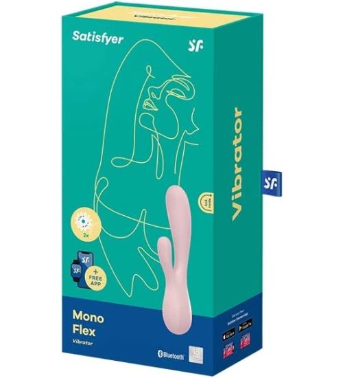 Różowy wibrator Mono Flex z aplikacją zdjęcie 3