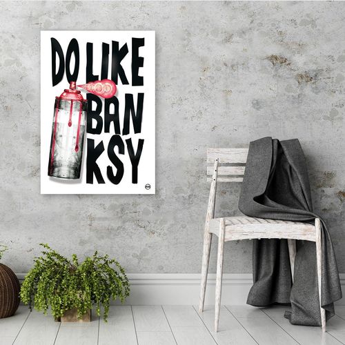 Deco Panel, Różowy spray 70x100 na Arena.pl