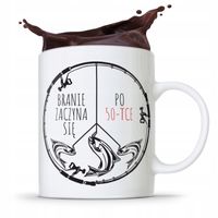 Kubek Prezent Wędkarza Branie Zaczyna Się Po 50-Tc Z Nadrukiem Ze Zdjęciem