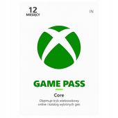 XBOX GAME PASS CORE 12 MIESIĘCY / 365 DNI - KLUCZ AKTYWACYJNY