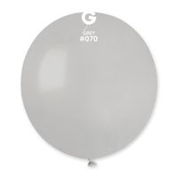 Balony pastelowe szary #076, 48 cm 50 szt.