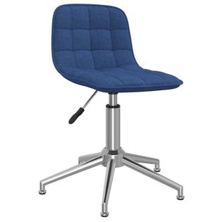 Obrotowe Krzesło Biurowe, Niebieskie, Obite Tkaniną
