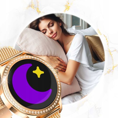 SMARTWATCH ZEGAREK DAMSKI MENU POLSKIE ROZMOWY SPORT SMART WATCH PULS PL na Arena.pl