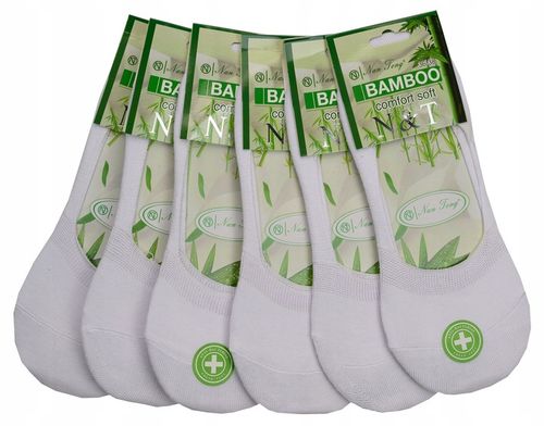 6 Par Stopki Damskie Skarpety Bambusowe Krótkie Skarpetki Antybakteryjne na Arena.pl