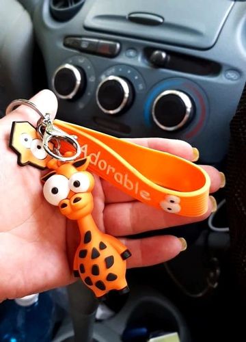 Brelok do kluczy zawieszka do Torebki żyrafa zwierzak F29_Żólty na Arena.pl