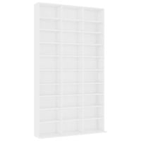 Szafka na płyty CD, biała, 102 x 23 x 177,5 cm, płyta wiórowa
