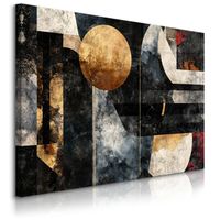 Obraz Canvas Kształty Geometryczne Abstrakcja Styl Nowoczesny 100cm x 70cm