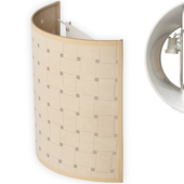 Kinkiet LUNO beżowy tkanina Abażur lampa ŚCIENNA BOHO RETRO 1 x E27 25 cm