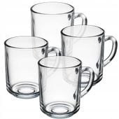 KADAX Szklanki Do Herbaty Kawy 240ml Komplet 4szt