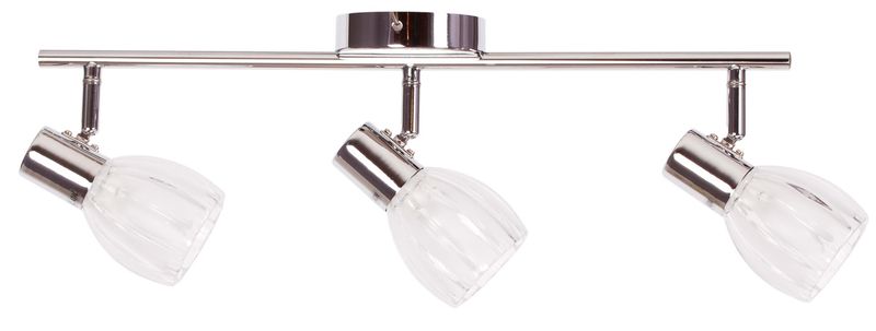 Lampa sufitowa Embo K-8001/3 listwa z reflektorkami chrom zdjęcie 3