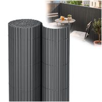 Osłona PVC maskująca na balkon, taras, ogrodzenie 300x100 cm ciemnoszara