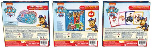 PSI PATROL ZESTAW 24 PUZZLE CHIŃCZYK POP-UP DUŻE KARTY JUMBO TALIA DO GRY na Arena.pl