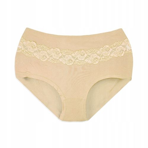 6x ODDYCHAJĄCE BAMBUSOWE MAJTKI FIGI KORONKOWE Z WYSOKIM STANEM 3XL #25 na Arena.pl