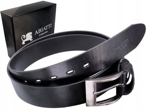 SKÓRZANY PASEK MĘSKI DO SPODNI BRĄZOWY SZEROKI PAS DO JEANSÓW GRUBA SKÓRA na Arena.pl