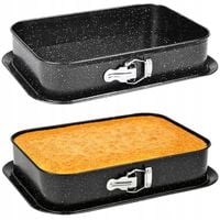 TORTOWNICA FORMA DO PIECZENIA CIAST PROSTOKĄTNA 35cm BLACHA NON STICK