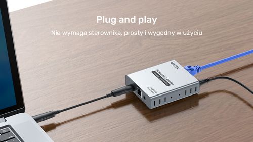 Unitek Ekstender HDMI 2.0 4K przez Ethernet do 60m na Arena.pl