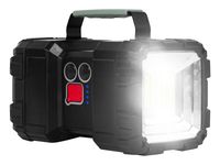 Latarka LED akumulatorowa szperacz dwustronna z funkcją powerbank