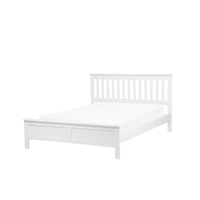 Łóżko drewniane 140 x 200 cm białe MAYENNE