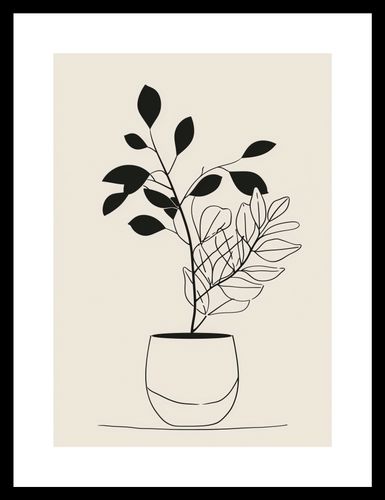 Plakat 21x29,7cm Prostota Doniczki na Arena.pl