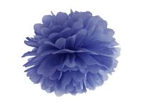 Pompon bibułowy granatowy 25cm