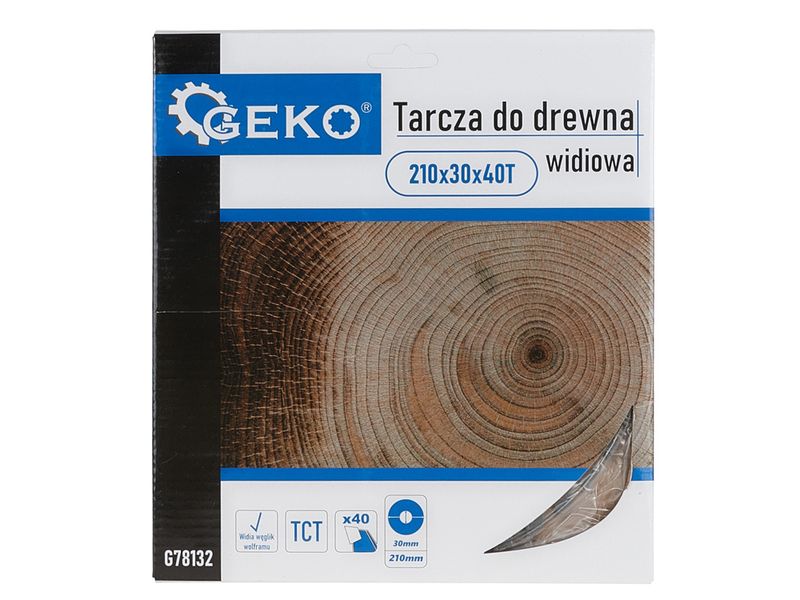 PIŁA TARCZA WIDIOWA DO CIĘCIA DREWNA 210x30 40 ZĘBÓW TNĄCYCH G78132 zdjęcie 3