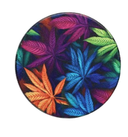 Kolorowy Młynek do Tytoniu Grinder z Kolorowymi Listkami Marihuany Ganji