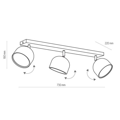 lampa reflektor spot altea black 6520 tk lighting na Arena.pl