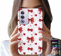 ETUI DO OPPO A80 5G - CZERWONE WSTĄŻKI WSTĄŻKA MODNE WZORY