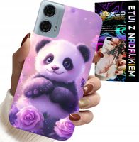 ETUI DO MOTOROLA G24 / G04 - SŁODKA PANDA WZORY DLA DZIECI + FOLIA