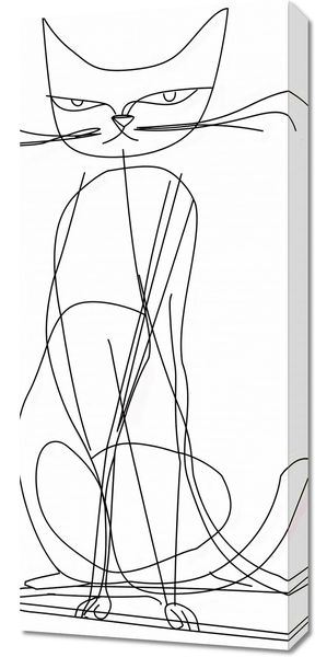 Obraz 40x90cm Kot Linijny zdjęcie 1