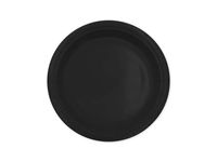 Talerzyki, jednokolorowe VP, czarne, 18 cm, 6 szt.