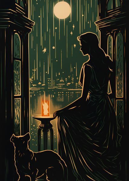 Plakat 64x90cm Nocne Szeptanie zdjęcie 1