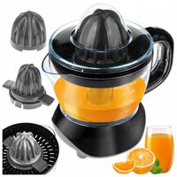 WYCISKARKA DO CYTRUSÓW SOKÓW OWOCÓW ELEKTRYCZNA ROTACJA 2 STRONY +2 NASADKI