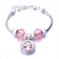 BRANSOLETKA DO AROMATERAPII STAL Drzewo Życia B16