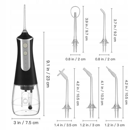 IRYGATOR DO ZĘBÓW BEZPRZEWODOWY DENTYSTYCZNY MOCNY TRYBY PRACY 5DYSZ na Arena.pl