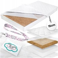 Materac do Łóżeczka Piankowy Kokos Dziecięcy GABIK Wysokość 15 cm - 120x60