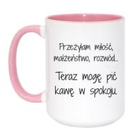 Duży Biało-Różowy 450 ml