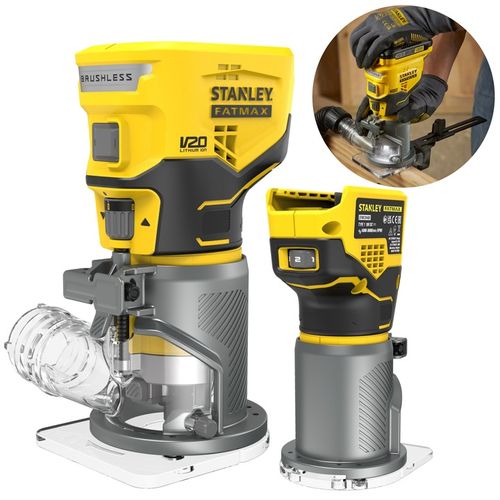 STANLEY AKUMULATOROWA FREZARKA KRAWĘDZIOWA BEZSZCZOTKOWA 18V 8mm SFMCW400B na Arena.pl