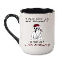 KUBEK "STARA LAMBARDZIARO" Wzór - Elegant Coffee Czarny 330 ml