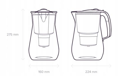 Dzbanek filtrujący Aquaphor Onyx 4,2l z wkładem Maxfor+, biały na Arena.pl