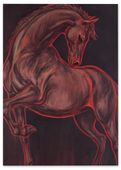 Plakat rysunek koń 61x91 cm