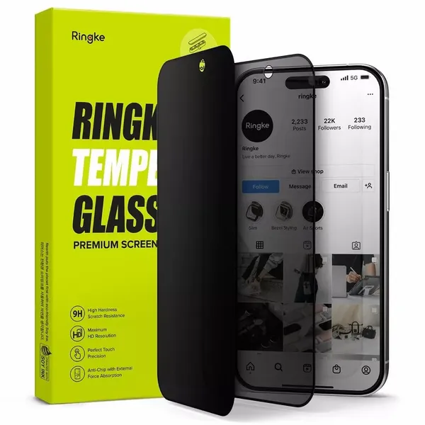 Szkło hartowane Ringke TG do iPhone 15 Pro Max Privacy zdjęcie 1