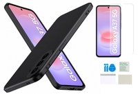 Etui do SAMSUNG GALAXY A37 5G czarny case matowy + folia ochronna na ekran
