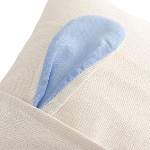 Poszewka lniana 40 x 40 cm do sublimacji - błękitne uszy na Arena.pl