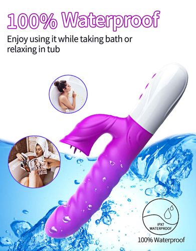 wibrator-silicon, vibrator 7 function and heating mode, purple na Arena.pl